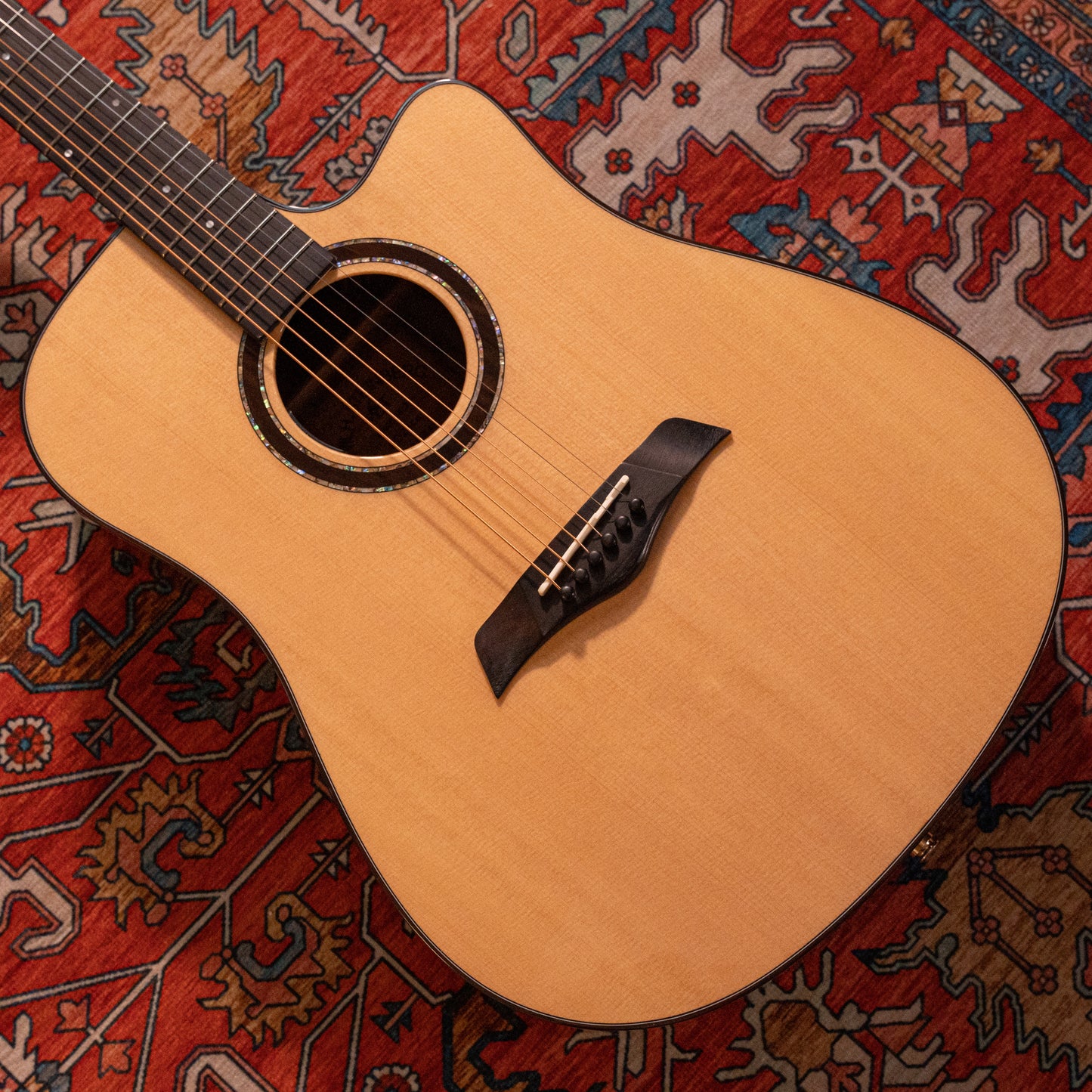 PD23CE All-solid Acoustic Electric Dreadnought Guitar, Solid Sitka Spruce and Solid Rosewood