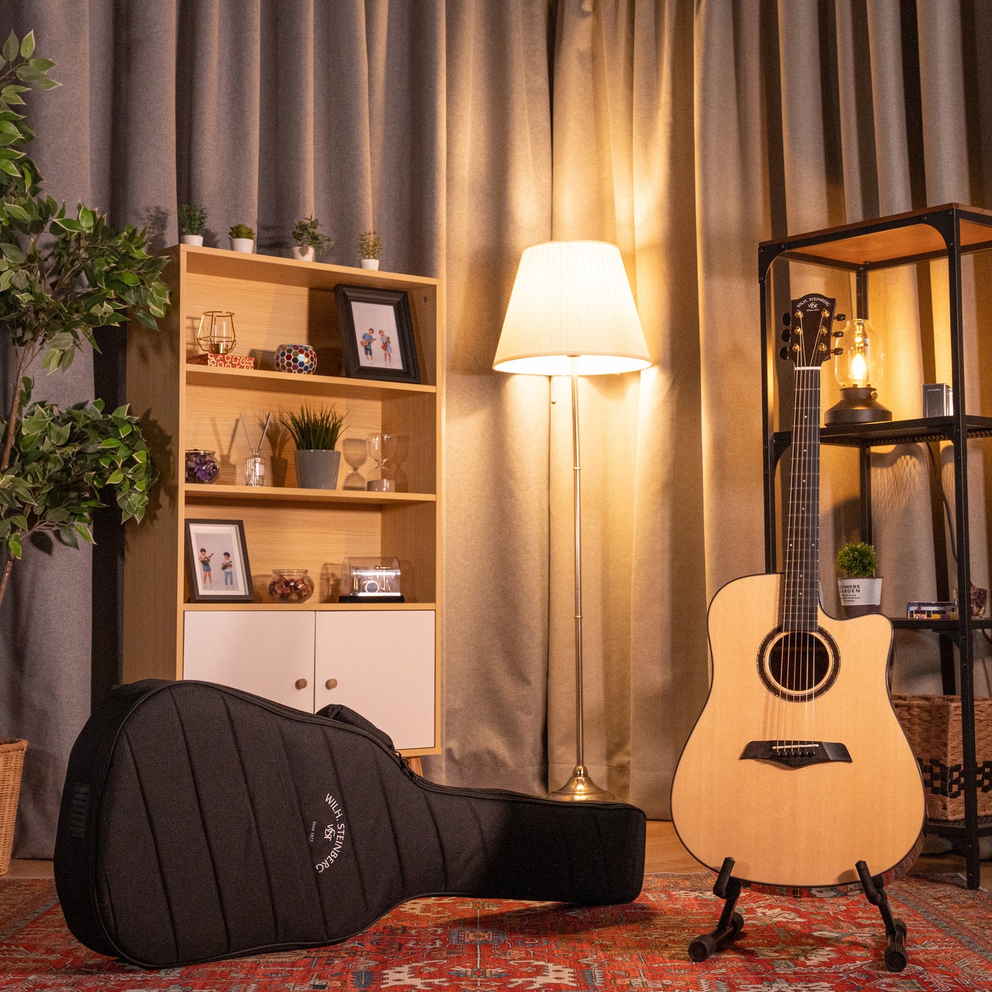PD23CE All-solid Acoustic Electric Dreadnought Guitar, Solid Sitka Spruce and Solid Rosewood