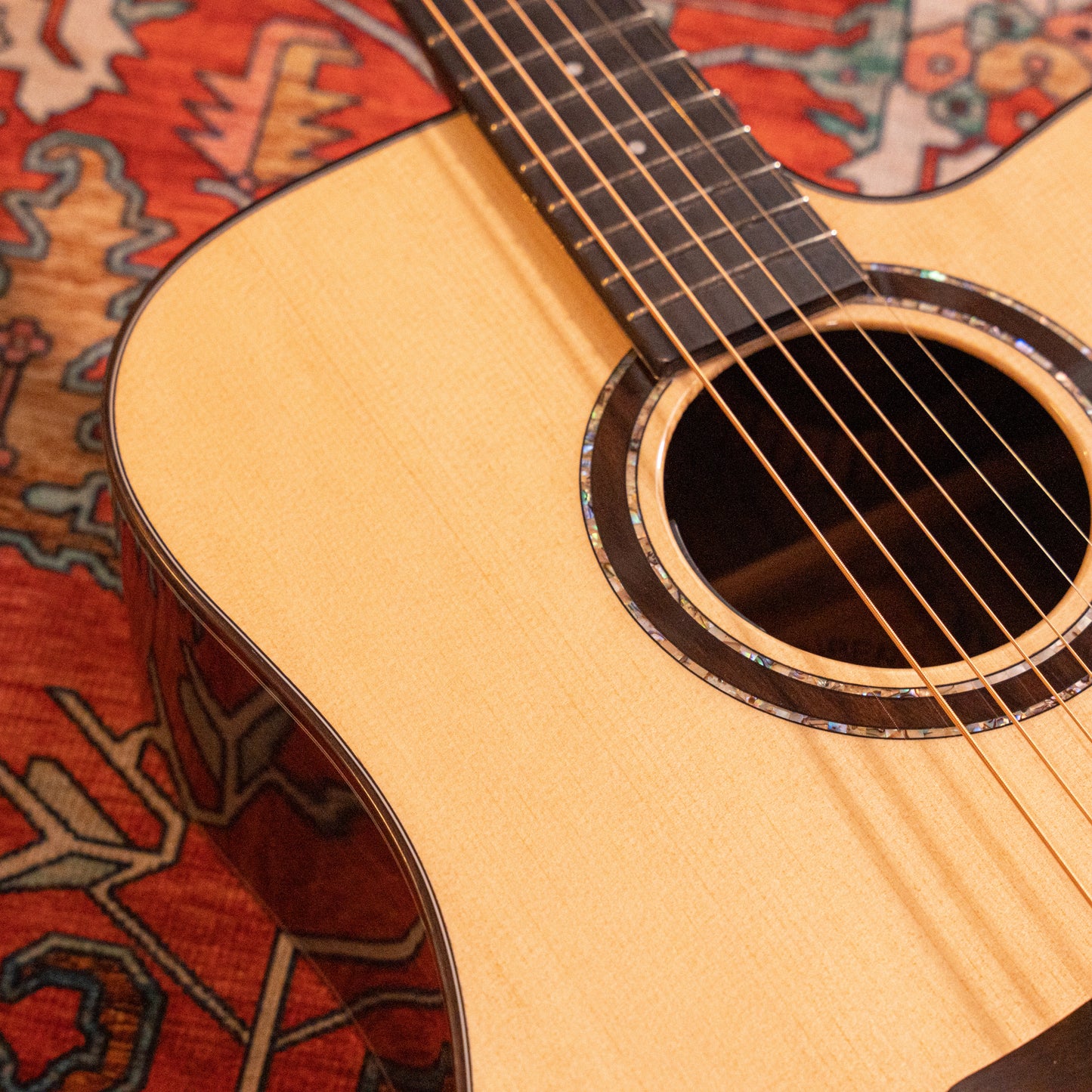 PD23CE All-solid Acoustic Electric Dreadnought Guitar, Solid Sitka Spruce and Solid Rosewood