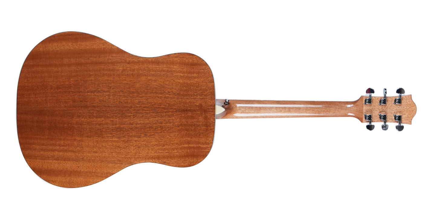 P1 Natural Laminated dreadnought acoustic guitar, Layered Spruce