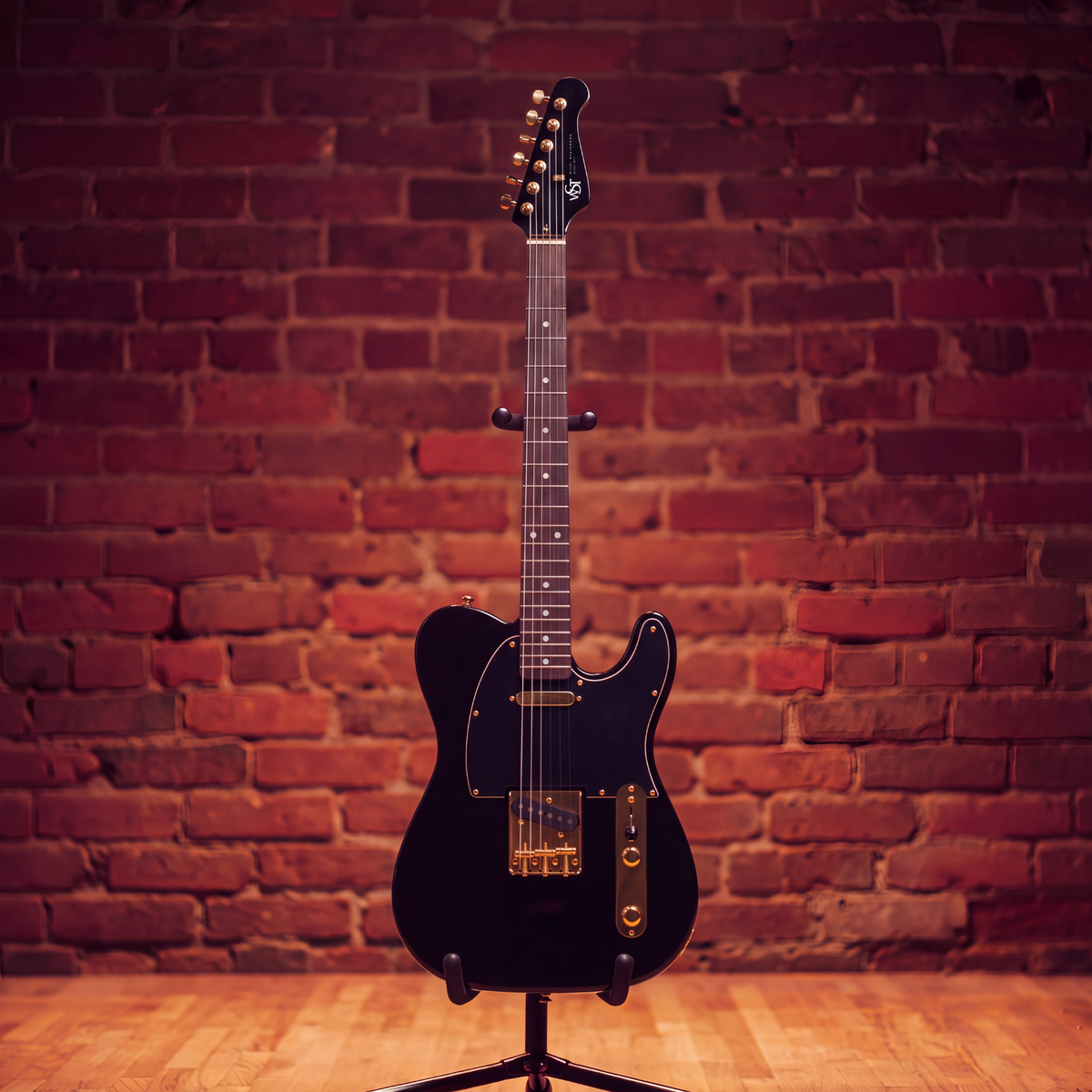 WST TSpirit Electric Guitar - Black & Gold