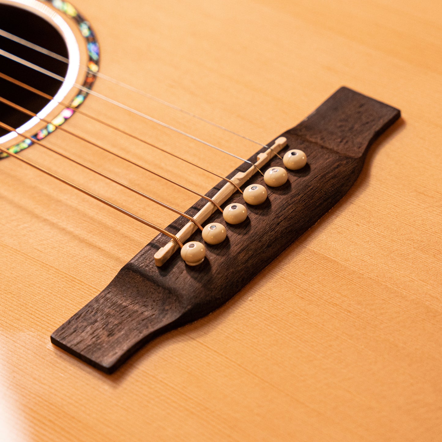 P1 Natural Laminated dreadnought acoustic guitar, Layered Spruce