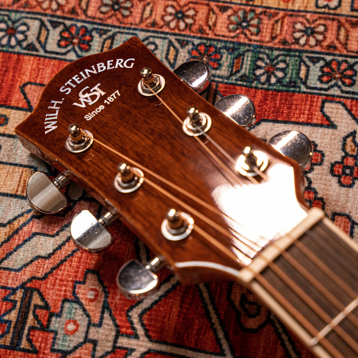 P1 Natural Laminated dreadnought acoustic guitar, Layered Spruce