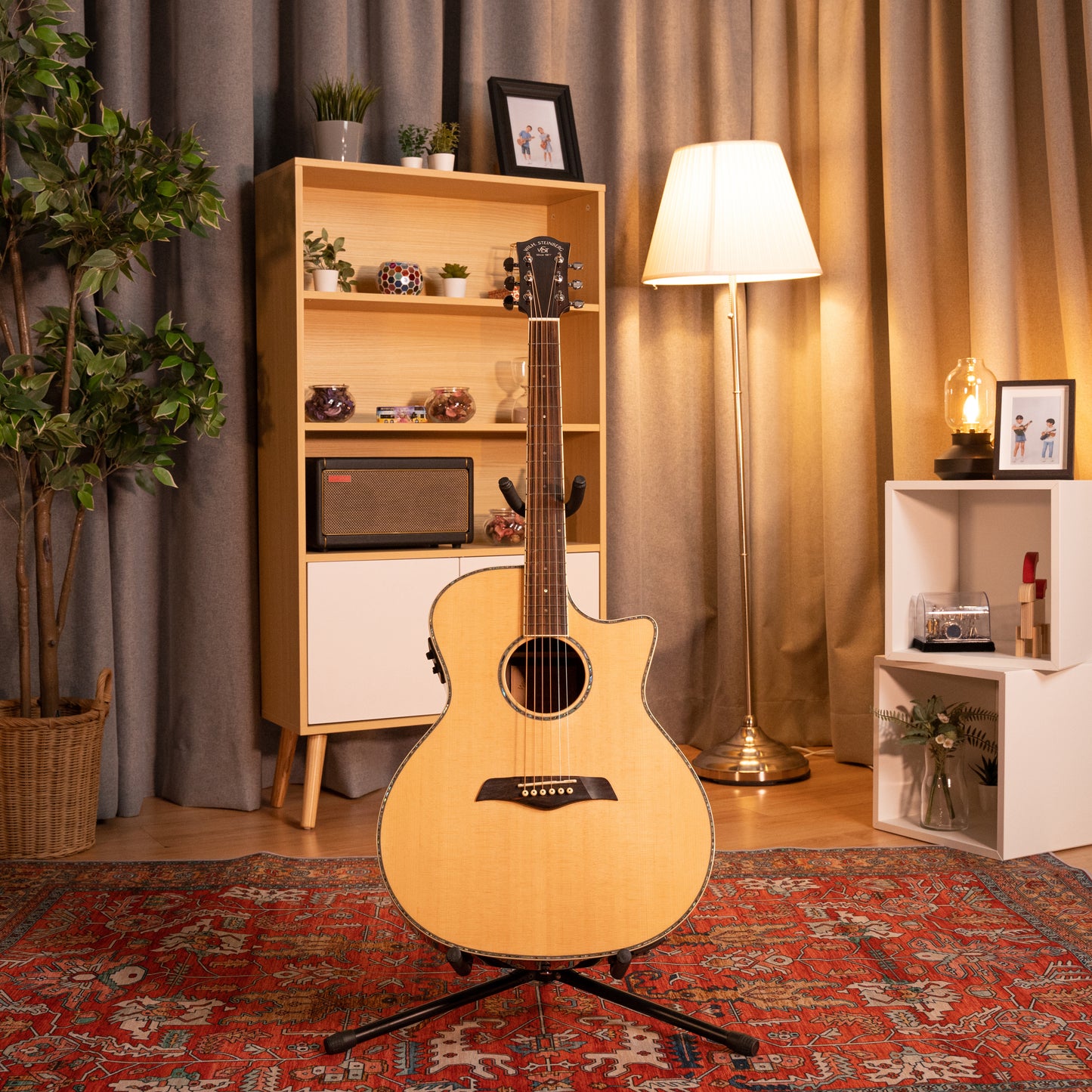 PG20SCE Solid-top Acoustic Electric Grand Auditorium Cutaway Guitar, Solid Spruce, Rosewood, EQ